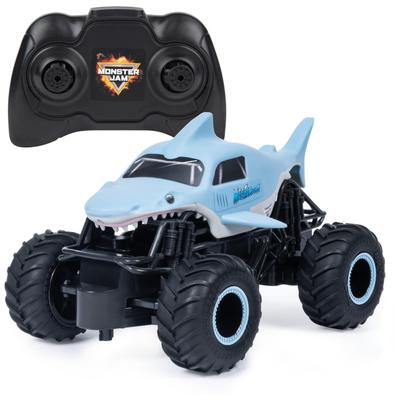 Monster Jam 6047110 Официальный радиоуправляемый монстр-трак Мегалодон, 1:Масштаб 24, 2,4 ГГц, Возраст 4+