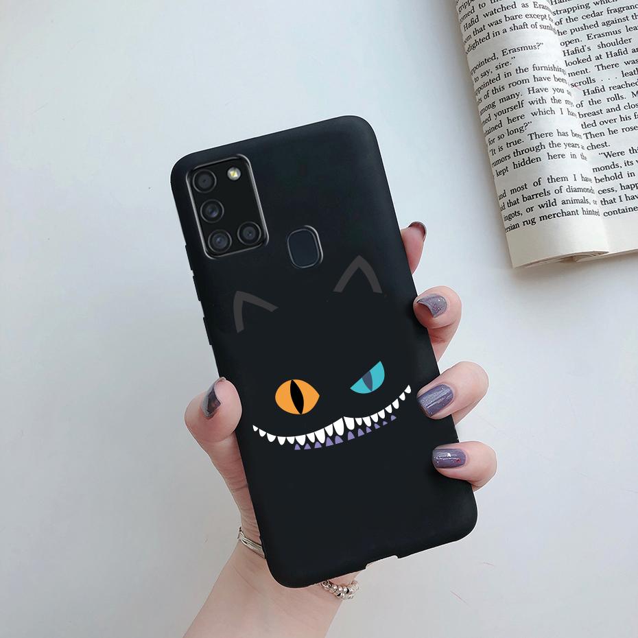 Чехол для Samsung Galaxy A21S Силиконовый Мягкий ТПУ Чехлы Бампер для Samsung A21S Чехол A217F A 21S A21 S 6.5" телефона Задняя крышка чехлы