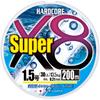 DUEL Жёсткая плетёная леска Super X8 200 м Жёлтый высокой видимости 1.5