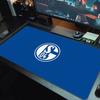 FC Schalke 04 Logo Large Size Mouse Pad Large Gaming Table Cushion Non-slip Laptop Tablet Big Mousepad XXL Mat Mini PC Playmat With Lock edge