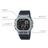 Casio Модный тренд 100 метров Водонепроницаемость Кварцевый механизм Ремешок из смолы Японские и корейские часы Унисекс Стиль Черный циферблат WS-1400H-1BVD
