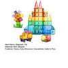 40Pcs/Set Colorful Magnetic Tile Kit Clear Geometric Shape Building Block Magnet Preschool Educational Brick Construction Toy Toddlers Boys Girls