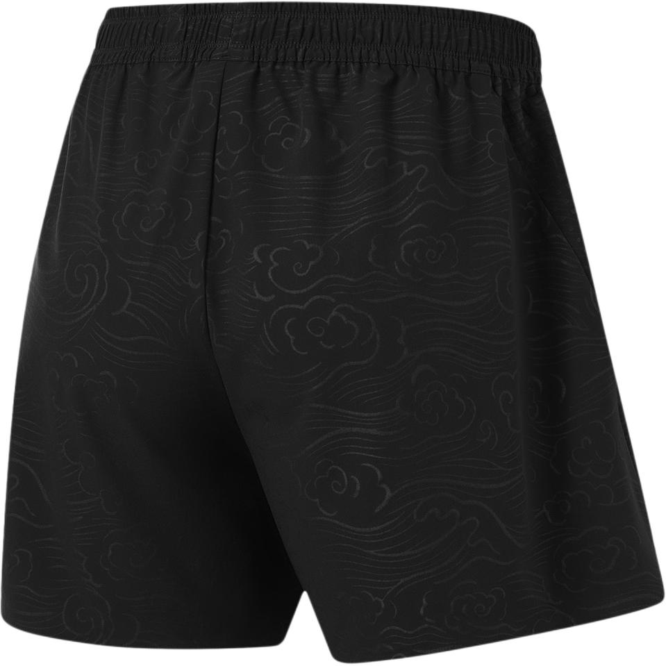 Шорты для настольного тенниса Li Ning с логотипом, средней посадкой, удобные, дышащие, прямые, женские, черные AAPU212-1