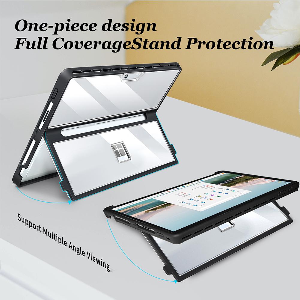 Чехол для ноутбука Microsoft Surface Pro 11/10/9/8 13 дюймов, ударопрочный защитный прочный чехол, совместимый с клавиатурой Type Cover