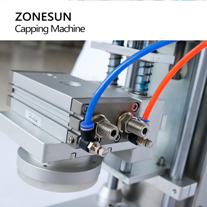 ZONESUN ZS-XG450D Полуавтоматическая машина для укупорки винтовыми крышками металлических банок для фруктового варенья