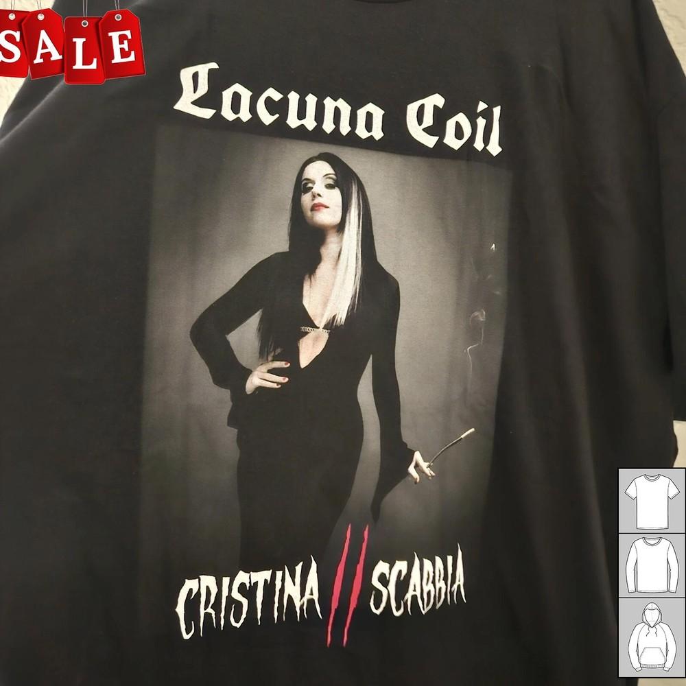 Новая футболка Lacuna Coil Cristina Scabbia Подарок для фанатов Унисекс S5XL Футболка LL820 Унисекс Футболка