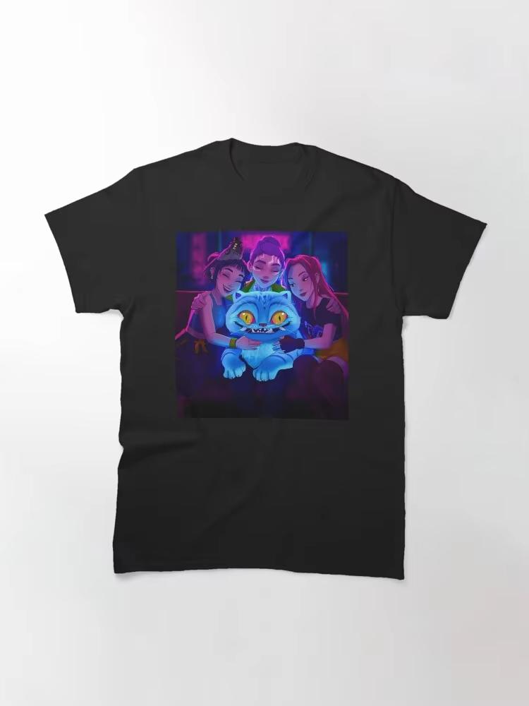 Kpop Demon Hunters Rumi Mira Zoey Derpy 2026 Summer Mens Womens Luxury Fashion Pure CottonTshirt Street Wear Y2K