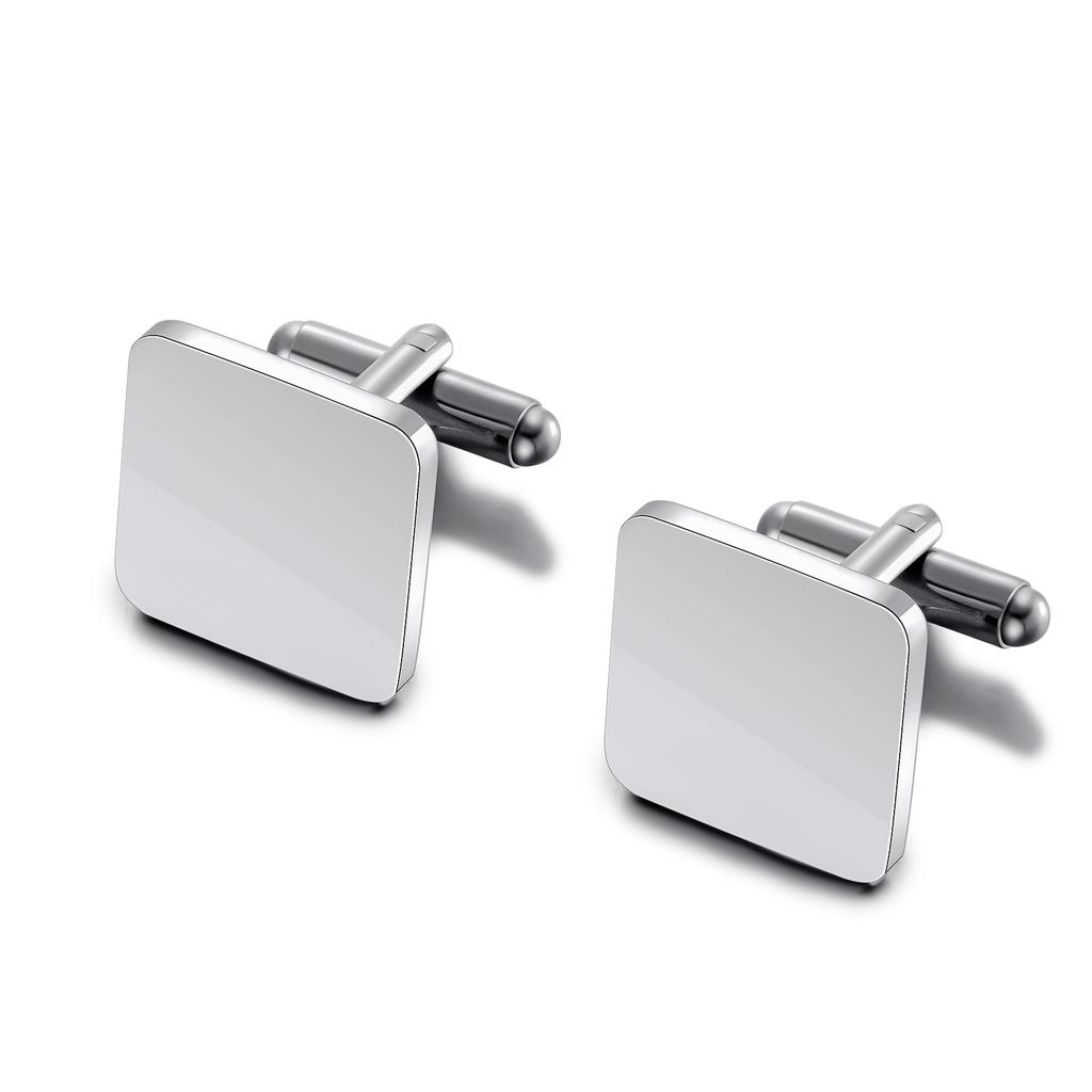 1 пара Мужские Однотонные Круглые Восьмиугольные Запонки Из Нержавеющей Стали Смокинговые Рубашечные Пуговицы Запонка Ювелирное Изделие Подарок Свадьба Бизнес 15мм/18мм