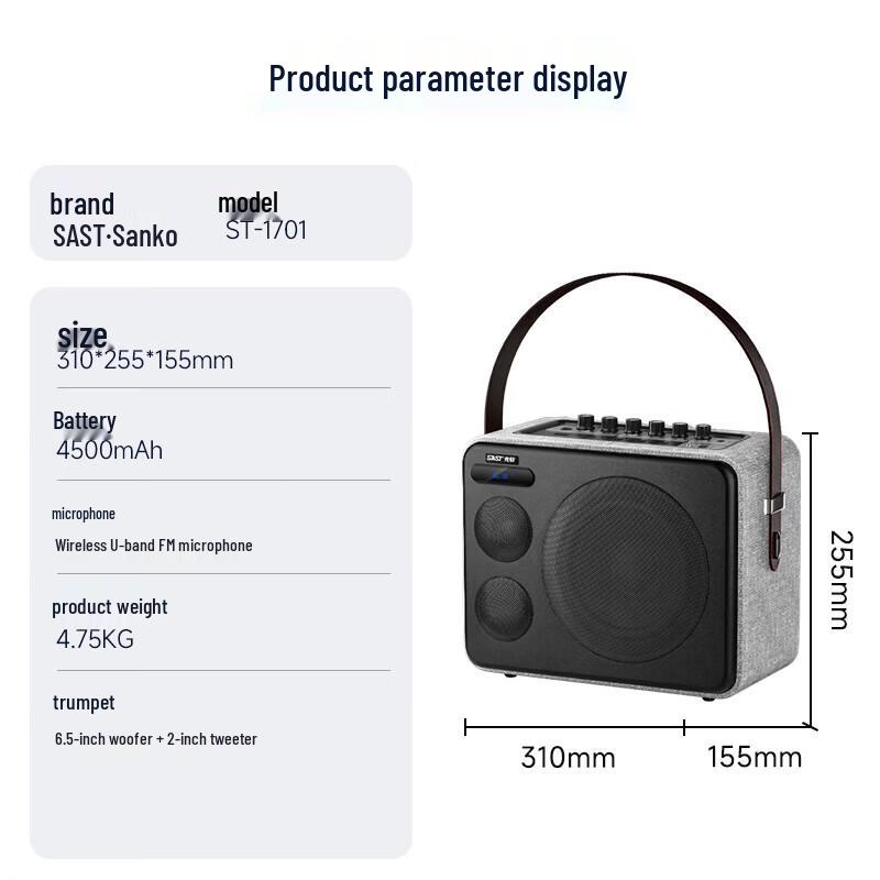 SAST ST-1701 Professional KTV Speaker (CN version)