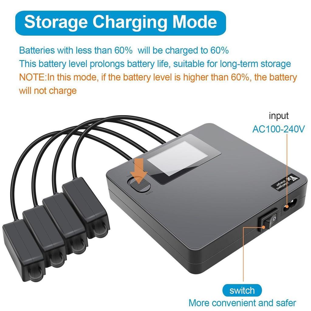 Battery LCD Digital For Mini 3 Pro Accessories Ports 4 U2I7