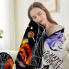 Halloween Castle Ghost Printed Blanket for Sofa Bed Travel Camping Living Room Office Conditioning Blanket for All Seasons Gifts