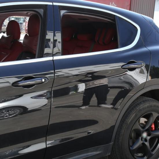 Exterior Door Handle Decor Cover Trim without hole For Alfa Romeo Giulia 17-20