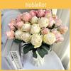 Elegant Flower Rose Bouquet With Silk Cloth For Photography And Decoration Event