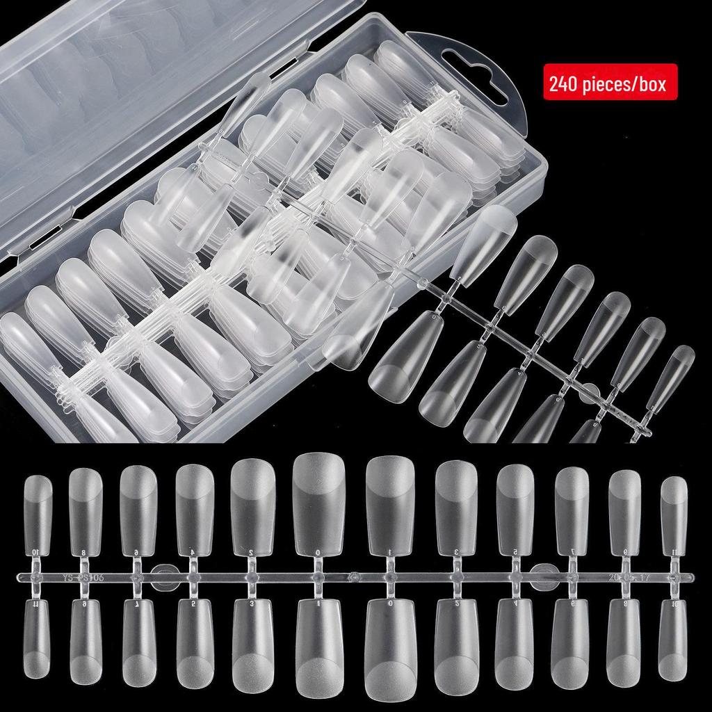 Ультратонкие бесшовные типсы для нейл-арта: Полный или половинный стержень, легко наносится, не требует измельчения