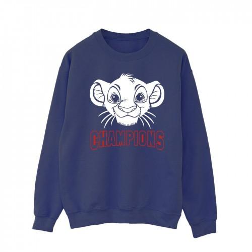 Disney Mens The Lion King Simba Face Champion Sweatshirt