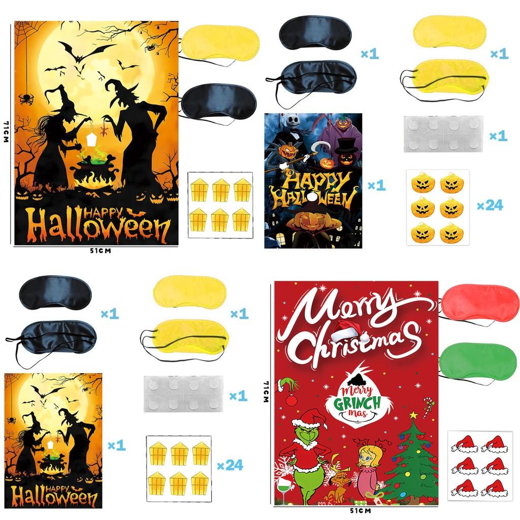 Halloween Christmas Thanksgiving Childrens Poster Game Wall Sticker For Party Decoration And Games