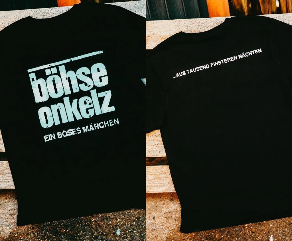 Böhse Onkelz 40 лет Футболка Ненавидимый Проклятый Обожаемый II Периферийная Оверсайз Y2k Повседневная Хлопковая Мужская Женская Футболки