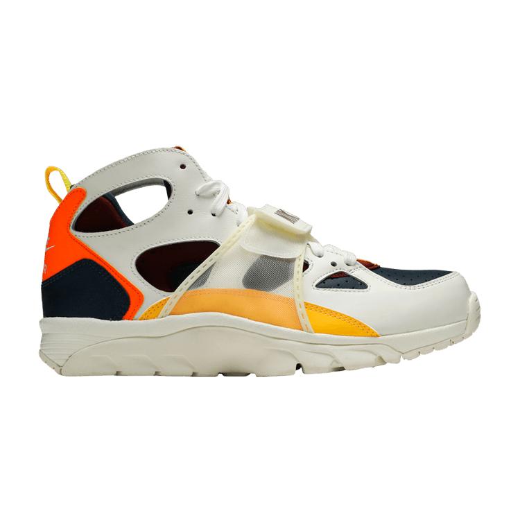 Мужские кроссовки Nike Air Trainer Huarache City Pride Houston Белый/Лазерный Оранжевый-Бронзовый Темно-синий-Командный Красный