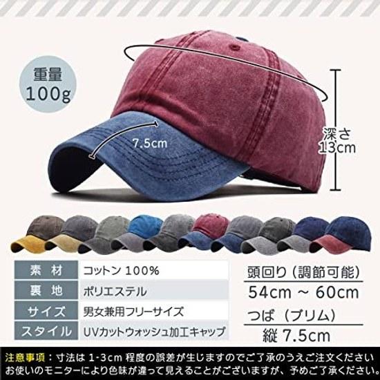 Penguin Fly hat cap mens womens two-tone 2 colors wash processing plain simple pigment color fading