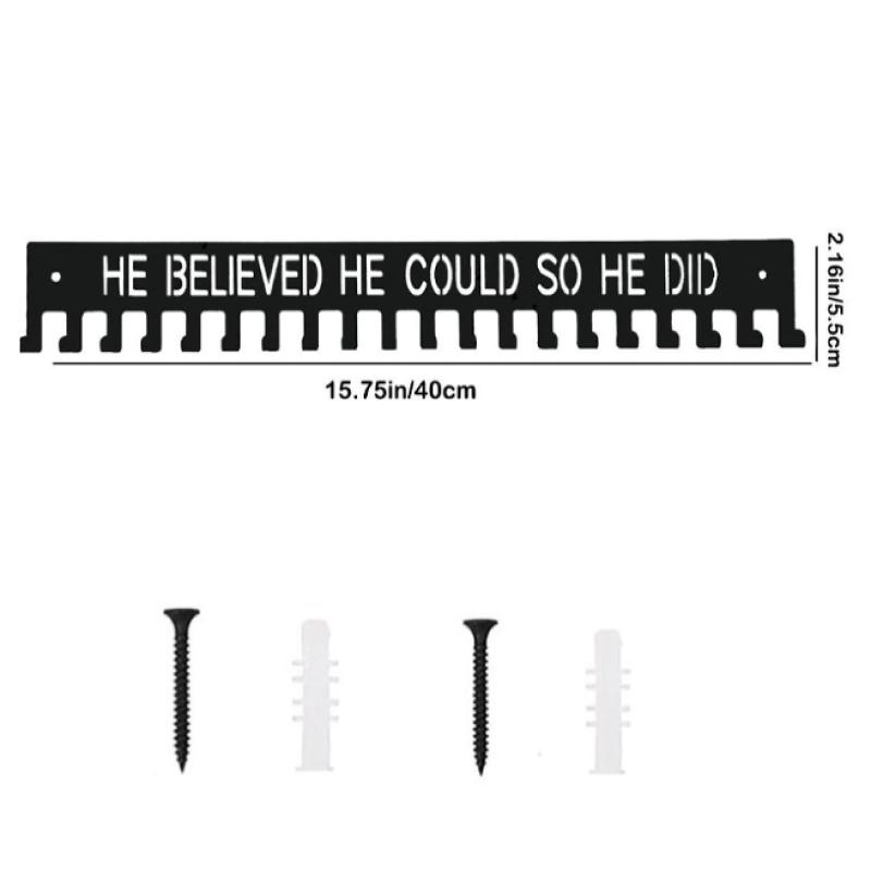 Medal Display Rack Metal Medal Hanger Holder Organizer Wall Mounted Large Capacity Award Holder For Race Soccer Sports Karate