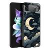 Чехол для телефона Samsung Galaxy Z Flip3 Flip4 Flip5 в комиксном стиле 'Лунное Облако', Жесткий Складной Чехол-Ракушка для Z Flip 3 4 5 6 7