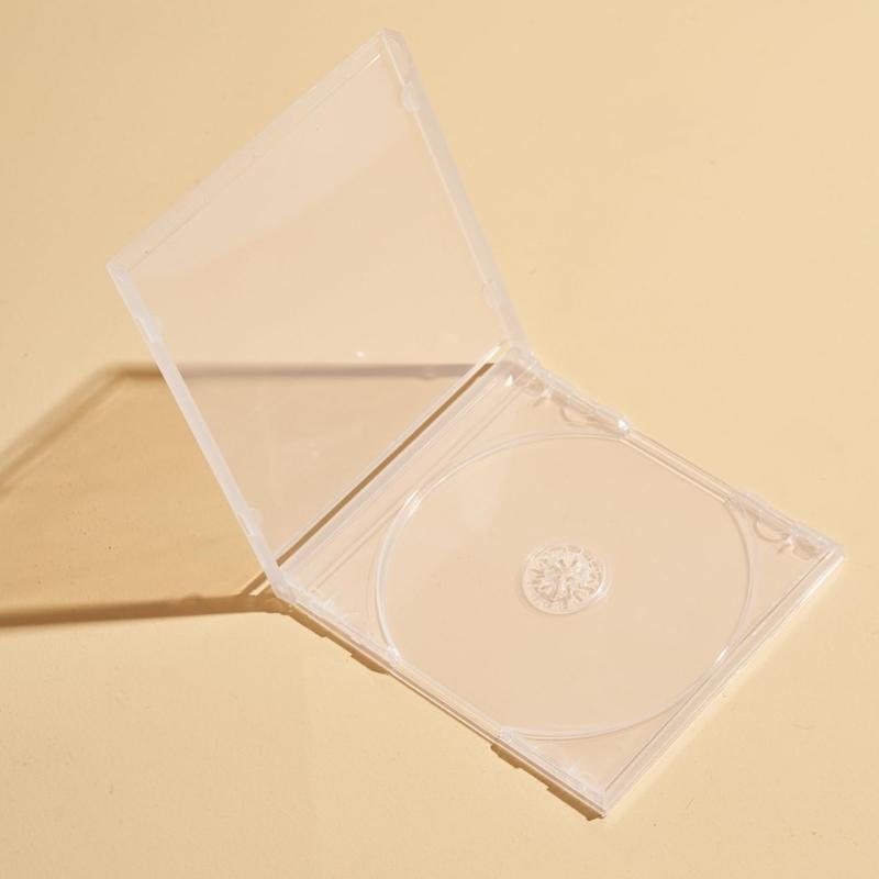 5 шт. Двойной Тонкий Кейс для Хранения CD/DVD Из Перерабатываемого Полипропилена Легкий Портативный Органайзер Прозрачный Кейс