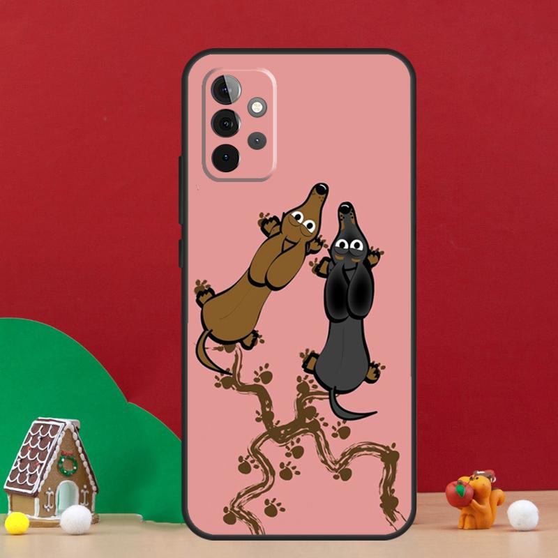 Cute Dachshunds Case For Samsung Galaxy A56 A33 A13 A36 A23 A52 A32 A12 A54 A34 A14 A16 A53 A15 A35 A55 A17