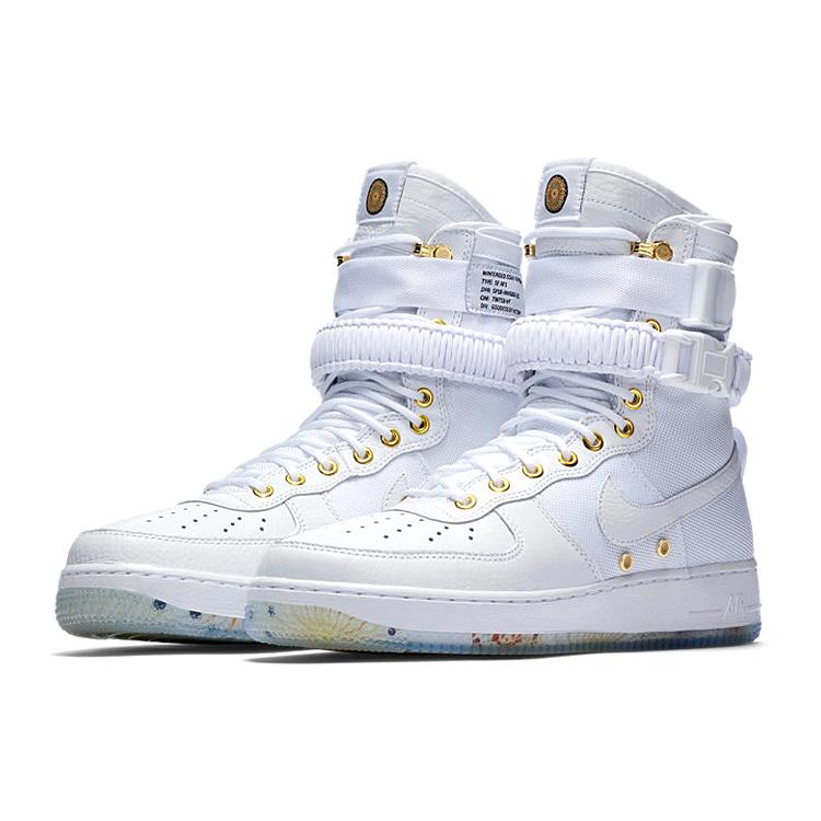 Nike SF Air Force 1 'LNY' (унисекс) Белые / Хабанеро Красные Скейтбордические Кроссовки AO9385 100
