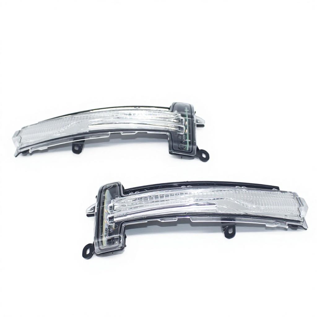 Car Rearview Mirror Turn Signal Light Silver/Black for XC60 2014-2017