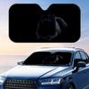 Black Panther Sun Visor Reusable Aluminum Foil Windshield UV Protection Heat Insulation Cover Sun Visor Shade
