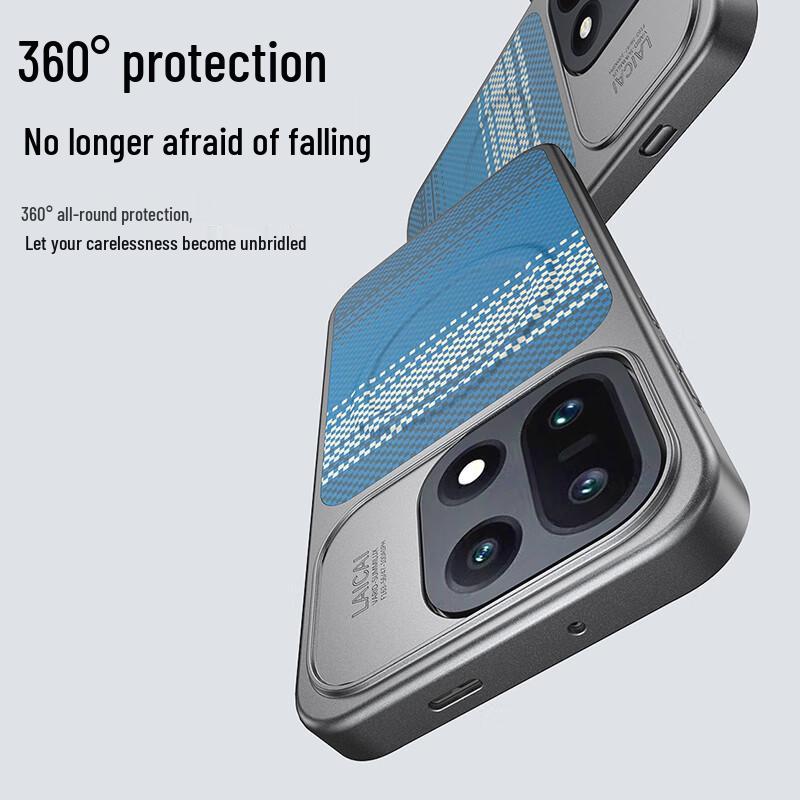 Премиальный кожаный текстурный магнитный чехол для телефона для OnePlus 15