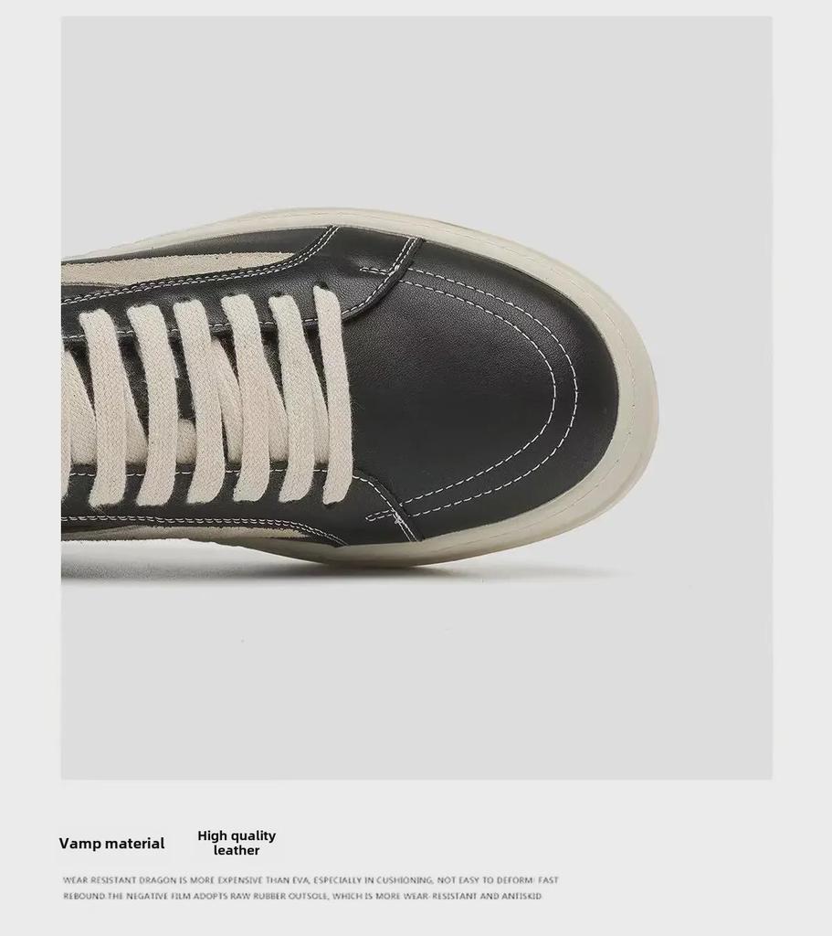 Мужские повседневные кроссовки RO Shoes из натуральной кожи на толстой подошве — модные, дышащие, увеличивающие рост, для мальчиков и мужчин на весну.