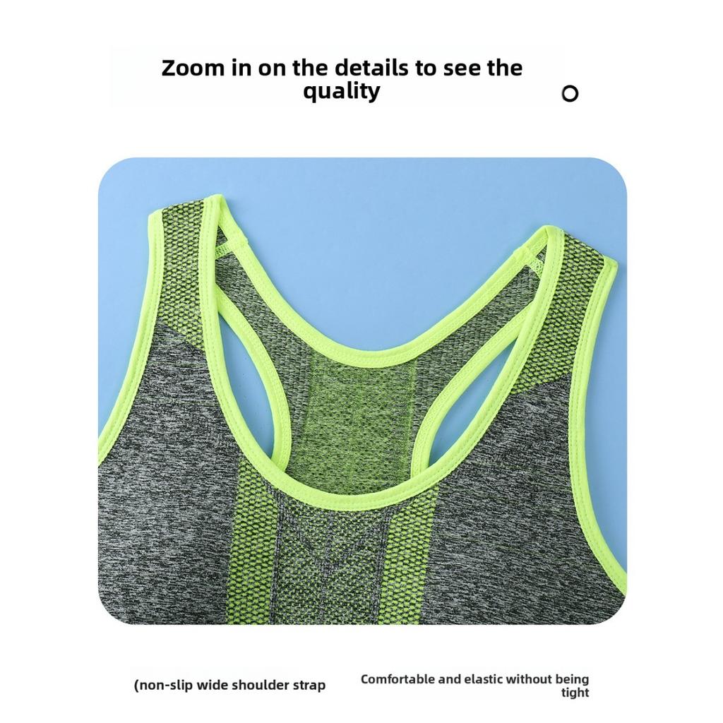 Женский Однотонный Спортивный Бюстгальтер Без Косточек, Можно Носить Сверху, с Мягкой Поддержкой и Плотно Прилегающей Поддержкой Спины, Спорт, Бег, Йога, Фитнес,