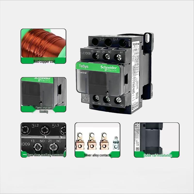 Schneider LC1D12 AC Contactor CN plug (adapter included)