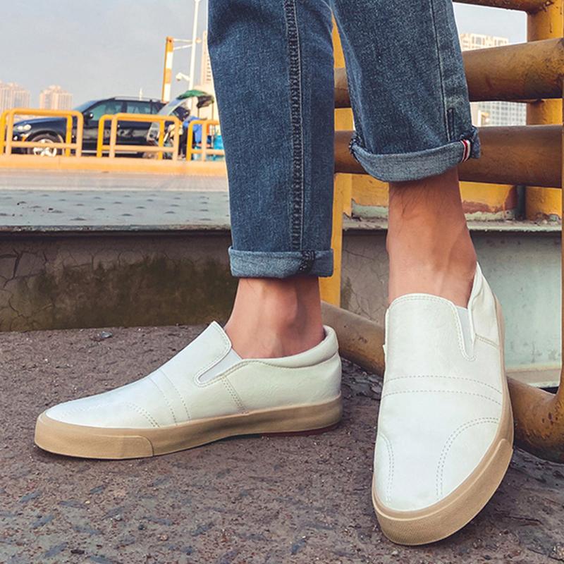 Новые весенние кожаные мужские повседневные туфли большого размера 45 мужские туфли для прогулок на открытом воздухе мужская обувь удобная спортивная обувь мужские мокасины