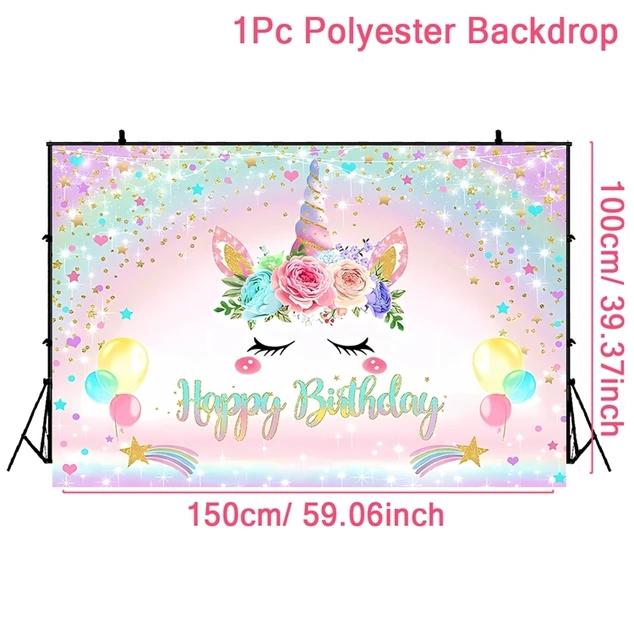 Единорог, украшение для дня рождения, детский единорог, одноразовая посуда, тарелки, чашки, салфетки, детский душ, принадлежности для дня рождения для девочек