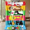 Looney Tunes Printed Flannel Blanket Skin Friendly Warm Decorative Throw for Indoor Couch Bed Daily Use