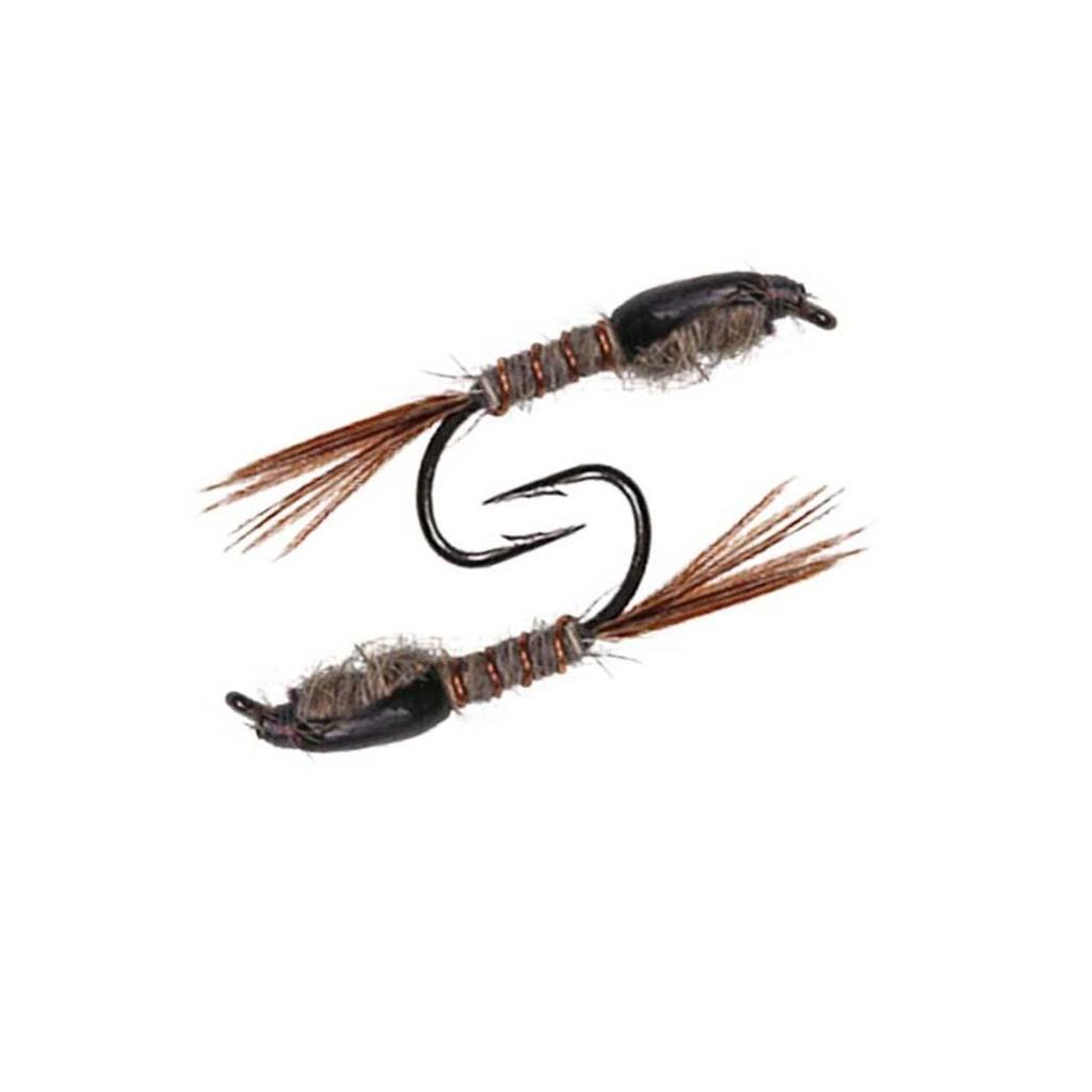 5-30 шт. быстро тонущая черная спинка кроличьих ушей, вольфрамовая бусина, голова нимфы, мухи, форель, приманки для рыбалки нахлыстом #10