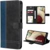 Protective Case for Samsung Galaxy A12 - BOOLING - Two-tone Leather Effect - Card Slots and Wallet