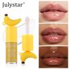 Julystar Банановое Масло-Блеск для Губ Прозрачный Нелипкий Увлажняющий Уход за Губами Зеркальный Блеск Стойкий Питательный Блестящий Макияж Губ для Женщин