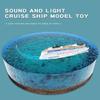 For Kids Collection with Light and Sound Ocean Liner Boat Toy Home Decoration Cruise Ship Model Toy