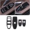Glossy Black ABS Window Lift Switch Button Trim Frame For BMW X1 -2024