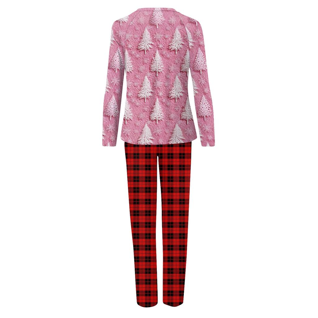 Комплект из топа и брюк с рождественскими принтами для всей семьи Одинаковые комплекты для всей семьи