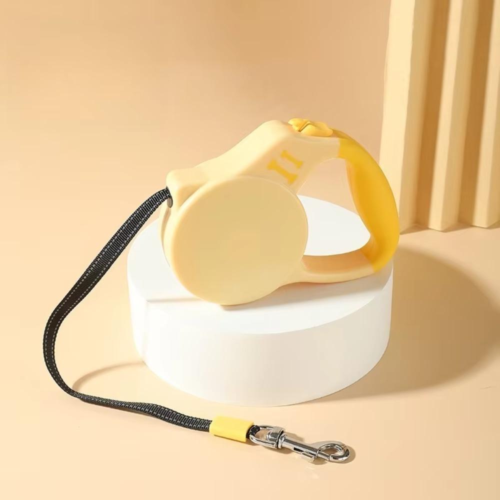 Пластиковый автоматический выдвижной поводок 3 м Собачья цепь Товары для питомцев Цепь для щенка Корги