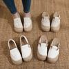 Original Spring and Summer Bag Head Slippers Women's Single Shoes Breathable Linen Grass Weaving Office Half Drag New Literary Linen Shoes