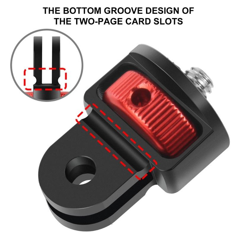 Quick Release Action Camera Adapters Screw Anti Shock Aluminum Alloy Frame Seamless for Action5 Multiple Devices