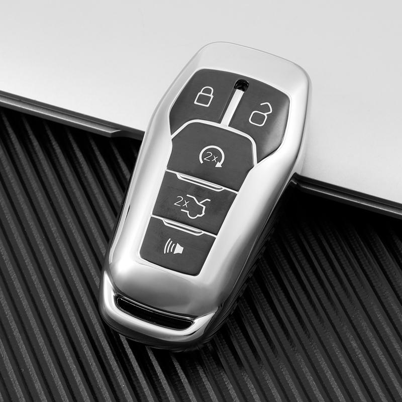 Новый дизайн ТПУ чехол для ключей от машины для Ford Fusion Mondeo Mustang F-150 Explorer Edge 2015 2016 2017 2018 защитный брелок аксессуары