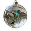 Nature's Birds Crystal Glass Ornament Clear Plastic Bird Christmas Ball Ornament Xmas Tree Memorial Gifts for Holiday Indoor Home Decor