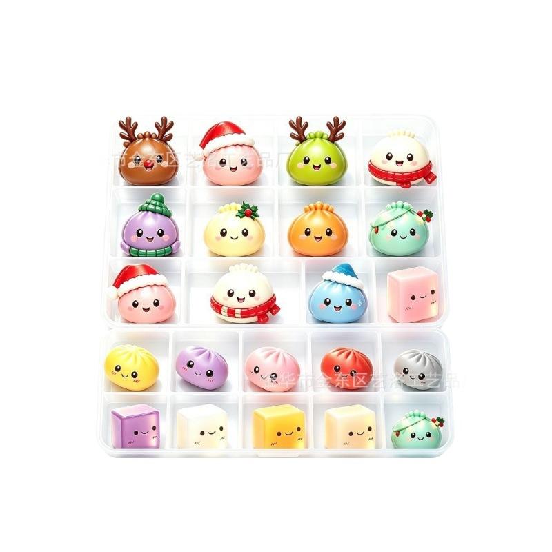 24-Day Christmas Countdown Blind Box Calendar: Cute Slow-Rising Stress-Relief Squeeze Toy Set — Soft Decompression Toys
