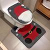Christmas Toilet Seat Covers  Cute Creative Santa Claus Bathroom Mat Gnome Toilet Seat Cover for Home New Year Gift Decor
